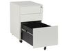 3 Drawer Metal Storage Cabinet Off-White CAMI_826225
