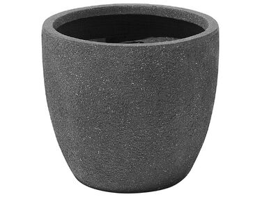 Vaso para plantas em fibra de argila cinzenta escura 36 x 36 x 32 cm KANNIA
