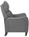 Fabric Recliner Chair Grey ROYSTON_884464