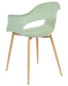 Set of 2 Dining Chairs Light Green UTICA_861942