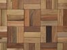 Mesa de centro de madera de teca oscura 45 x 45 cm GAMETI_704546
