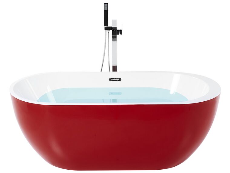 Piros szabadon álló fürdőkád 150 x 75 cm NEVIS_828273
