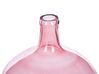Glass Decorative Vase 39 cm Pink ROTI_823635