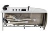 Whirlpool Badewanne weiss Eckmodell mit LED  links 160 x 113 cm PARADISO_680884