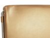 Cama con somier de piel dorado/plateado 160 x 200 cm cm PARIS_37456