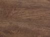 Mesa de comedor extensible madera oscura/negro/dorado 160/200 x 90 cm CALIFORNIA_785981