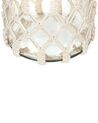 Dekoratívny sklenený lampáš 31 cm biely JALEBI_830562