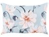 Set of 2 Outdoor Cushions Floral Pattern 40 x 60 cm Blue APRICALE_880961