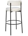 Set of 2 Boucle Bar Chairs White ALLISON_915906