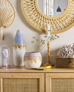 Kukkamaljakko kivitavara monivärinen 34 cm BRAURON