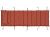 Tumbona de madera con cojín rojo BRESCIA_746580