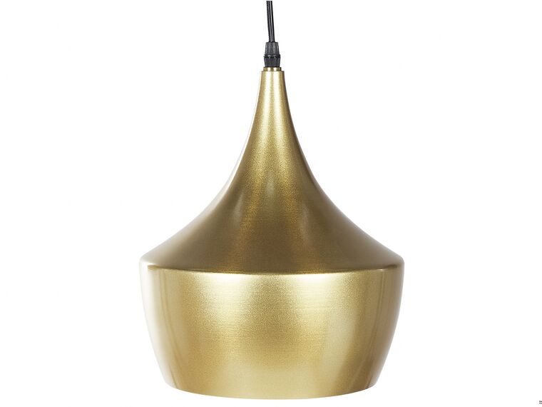 Lampa wisząca metalowa złota FRASER_823441