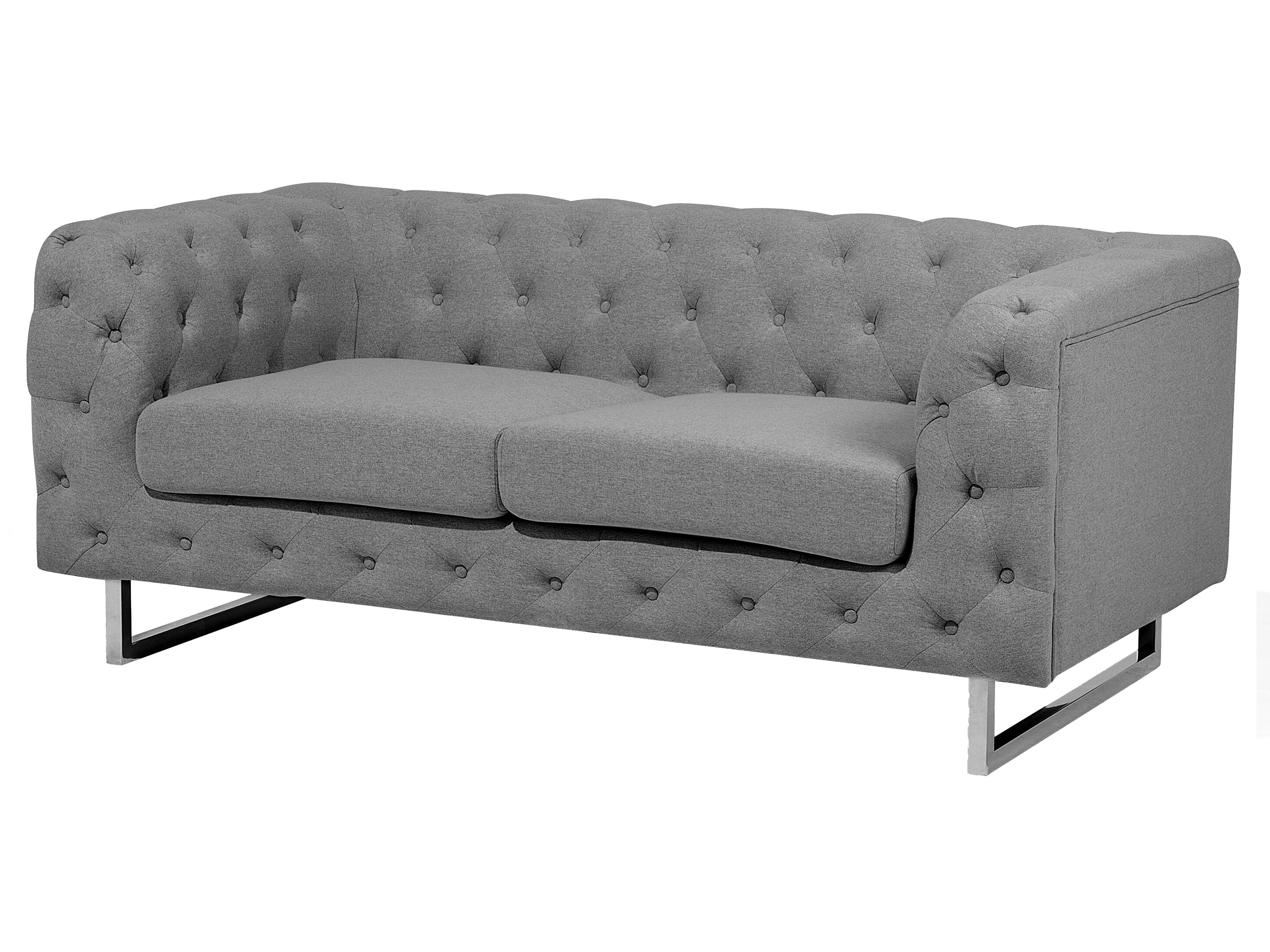 Fabric Sofa Set Grey VISSLAND Beliani.co.uk