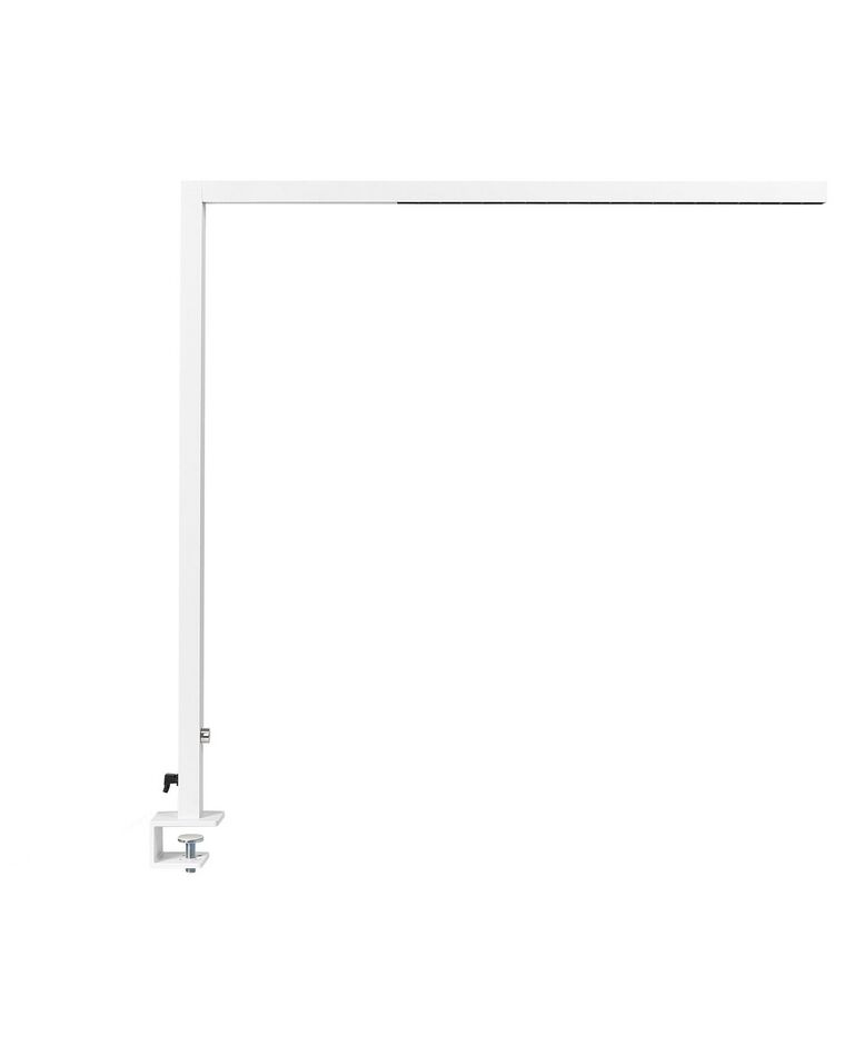 Lampe de bureau LED à pince en métal blanc VOLANS_849449