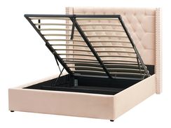 Parisänky sametti säilytystila beige 140 x 200 cm LUBBON Parisänky sametti säilytystila beige 140 x 200 cm LUBBON