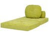 Jumbo Cord Single Sofa Bed Light Green OLDEN_906437