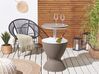 Okrągły stolik/ barek ogrodowy z funkcją chłodzenia ⌀ 48 cm beżowoszary AISA_861676