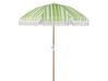 Parasol ogrodowy ⌀ 150 cm zielony z białym MONDELLO_848586