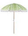 Aurinkovarjo vihreä/valkoinen ⌀ 150 cm MONDELLO_848586