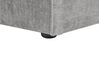 Divano angolare 3 posti tessuto grigio con ottomana sinistro HELLNAR_912030