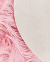 Vloerkleed van imitatie schapenvacht roze 180 x 60 cm MAMUNGARI_822132