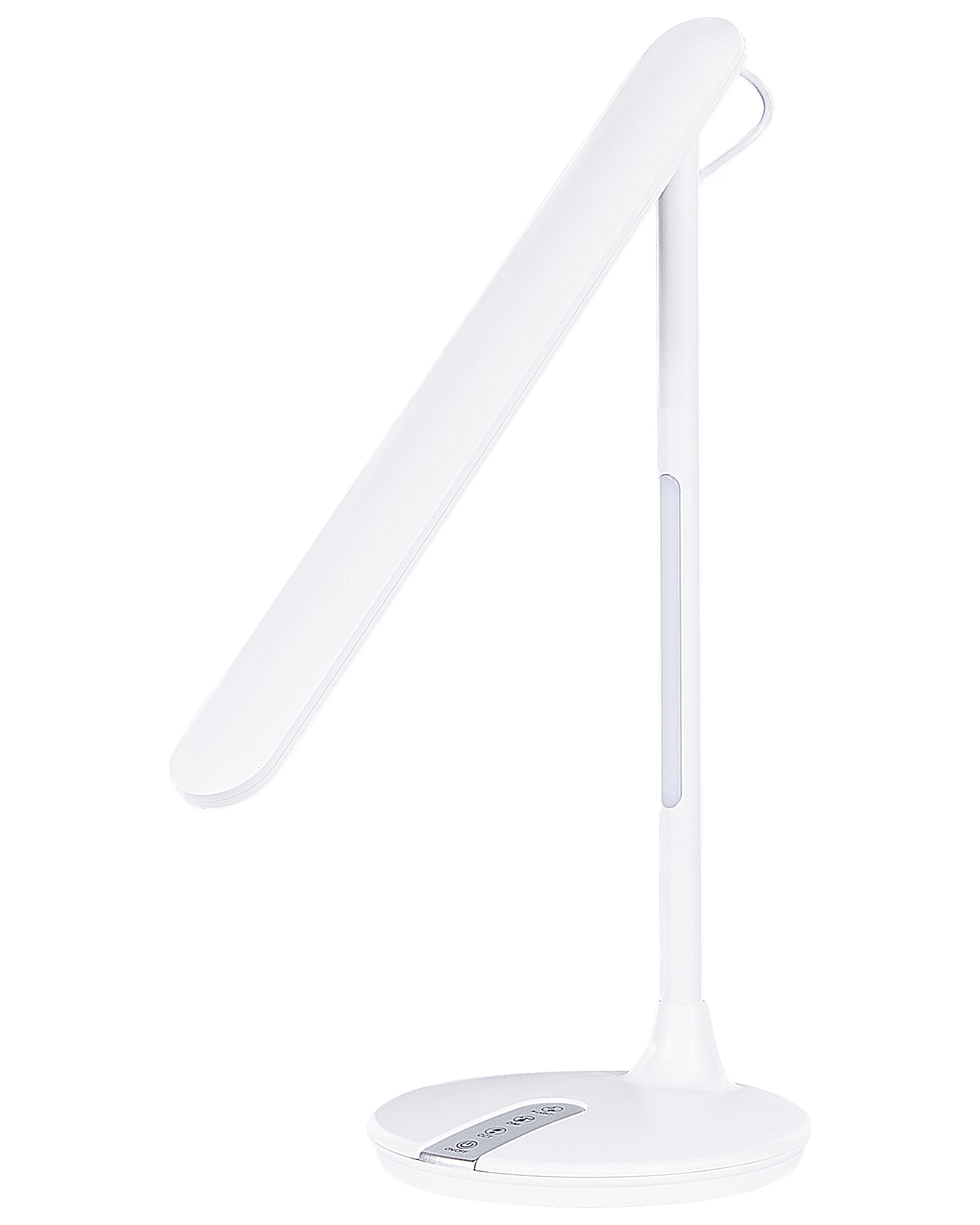 Lámpara de mesa LED de metal blanco 36 cm DRACO_855066