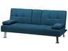 Fabric Sofa Bed Blue ROXEN_793790