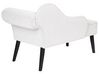 Right Hand Fabric Chaise Lounge White BIARRITZ_898133