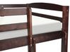 Dřevěná patrová postel 90 x 200 cm tmavé dřevo REGAT_877076