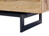 Sideboard heller Holzfarbton / schwarz 3 Schubladen 2 Türen FIORA_828808