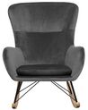 Velvet Rocking Chair Dark Grey ELLAN_745370