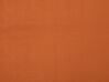 Cama de casal em veludo laranja 180 x 200 cm MELLE_829906