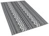 Outdoor Teppich schwarz 120 x 180 cm geometrisches Muster NAGPUR_766486