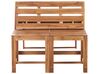 Wielofunkcyjna ławka stolik drewniana jasna TUENNO_910346