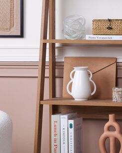 Kukkamaljakko posliini valkoinen 19 cm KOROPI Kukkamaljakko posliini valkoinen 19 cm KOROPI