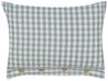 Set of 2 Cushions Chequered Pattern 40 x 60 cm Green and White TALYA_902081