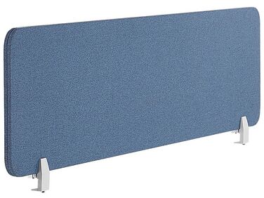 Przegroda na biurko 130 x 40 cm niebieska WALLY
