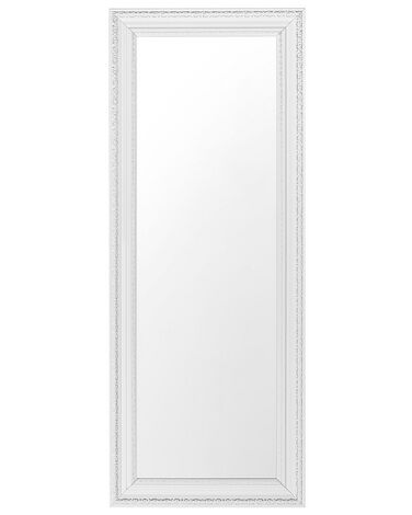 Nástenné zrkadlo 50 x 130 cm bielo-strieborné VERTOU
