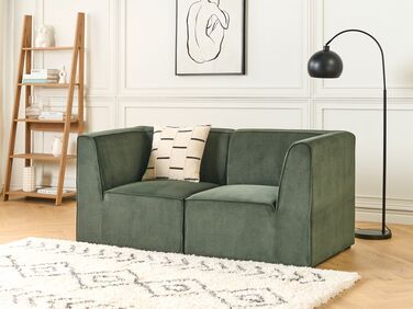 2-seters modulær sofa mørkegrønn LEMVIG