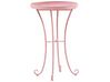Tavolino in metallo rosa rotondo 40 cm CAVINIA_774632