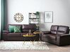 2 Seater Faux Leather Sofa Brown VOGAR_730466