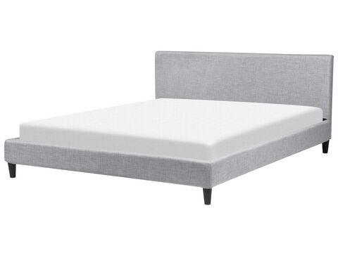 Fabric Eu Super King Size Bed Grey Fitou Beliani No Fabric Eu Super King Size Bed Grey, Grey Upholstered King Size Bed Frame