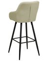 Set of 2 Fabric Bar Chairs Light Green DARIEN_877606