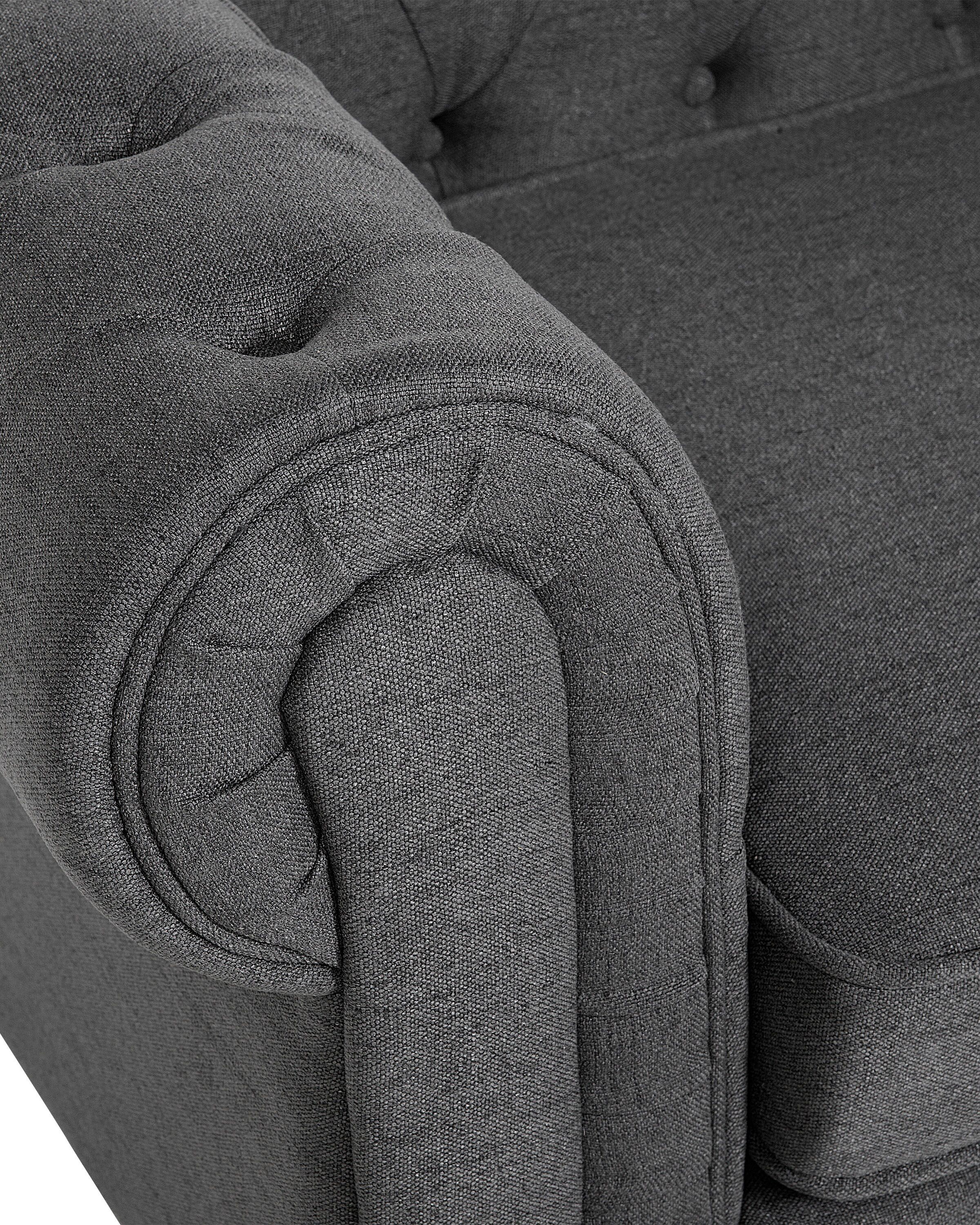 Fotel szary CHESTERFIELD