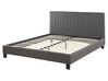  Faux Leather EU King Size Bed Grey POITIERS_793411