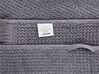 Set of 2 Cotton Terry Towels Grey ATIU_843353