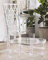 Set of 2 Accent Chairs Transparent CLARION_775203