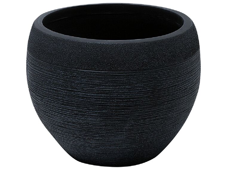 Vaso pietra nero 38 x 38 x 30 cm ZAKROS _856436