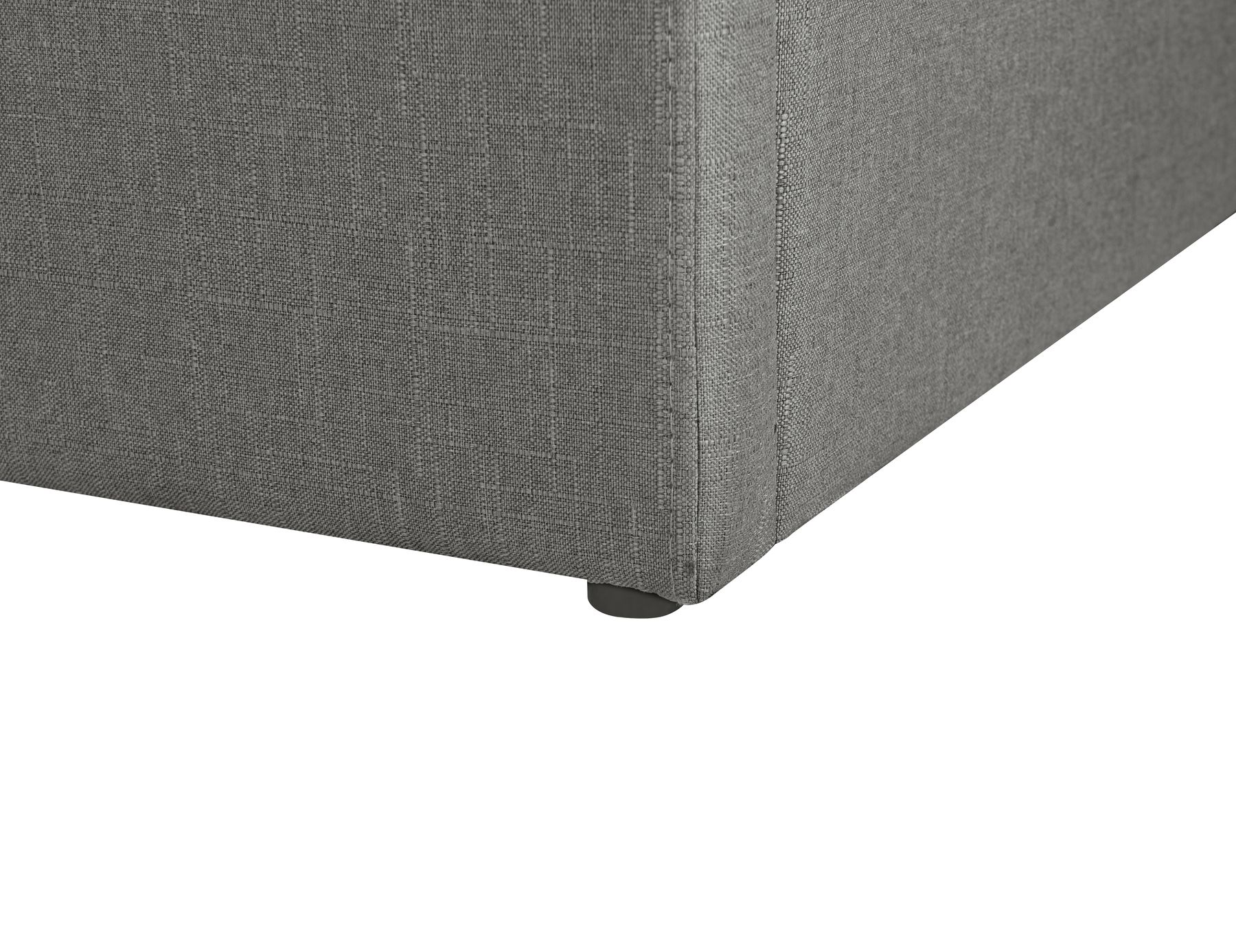 Cama tapizada con almacenaje gris 180x200 cm DINAN | Beliani.es