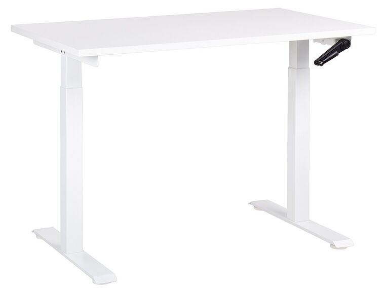 Työpöytä säädettävä valkoinen 120 x 72 cm DESTINES_898773